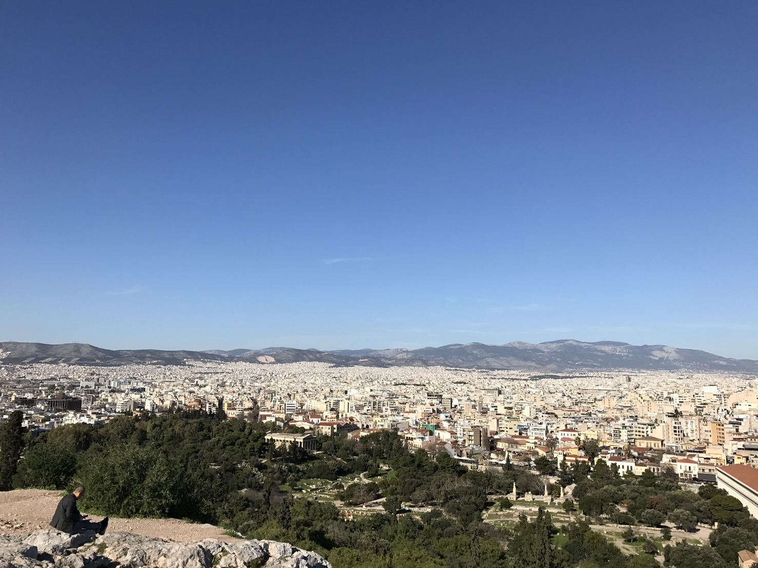 アテネ市街のパノラマ