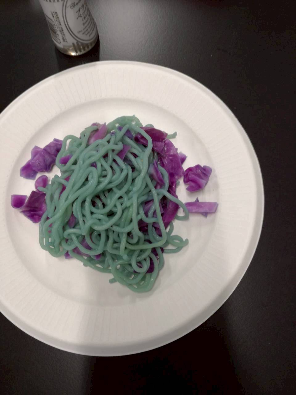 不気味な麺（筆者手作り）